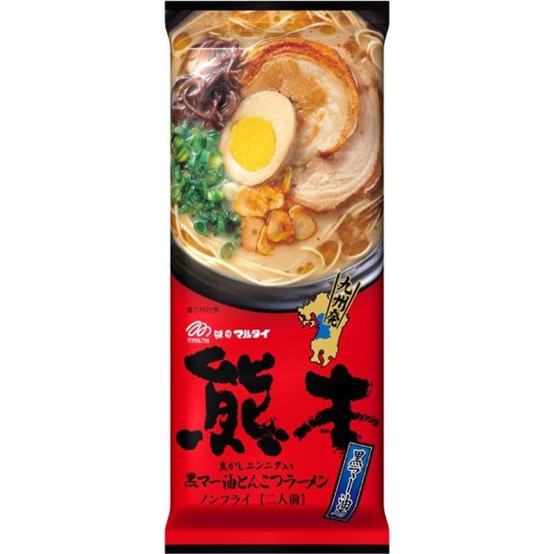 日本原产 熊本黑麻油拉面 两人份 186g